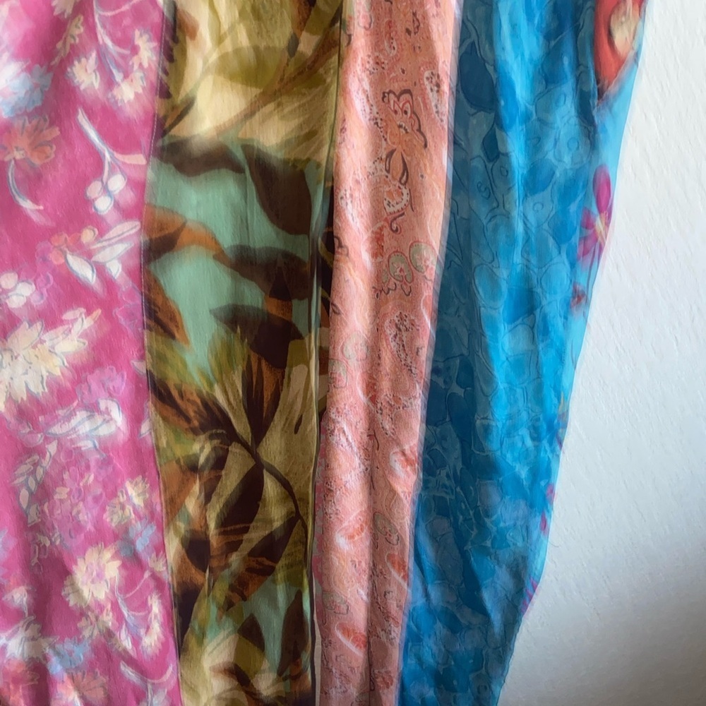 Boston Proper Boho Multicolor Patchwork Vibrant H… - image 14